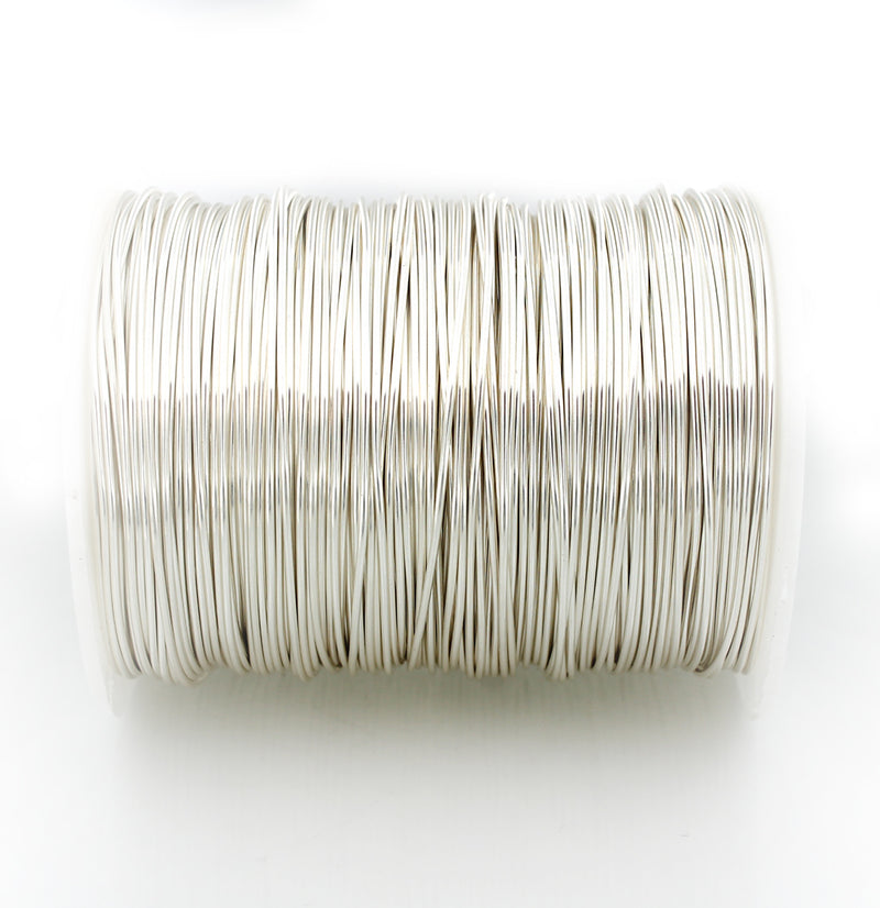BULK Silver Tone Craft Wire - Tarnish Resistant - Choose Your Length - 1mm - Bulk Pricing Options - Z965