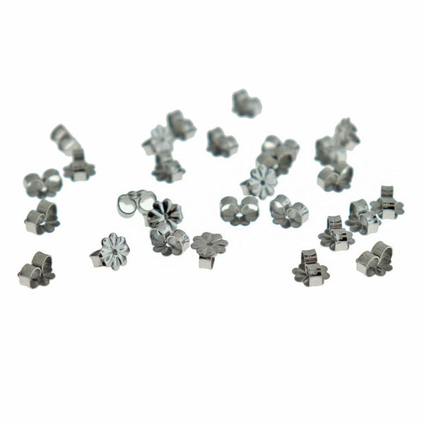 Boucles d'Oreilles en Acier Inoxydable - 6.5mm x 6mm - 20 Pièces - FD1075