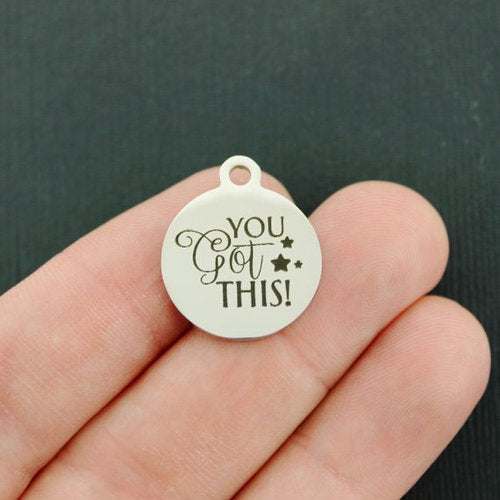 You got this Stainless Steel Charms - BFS001-4293