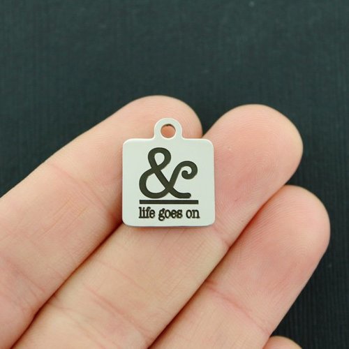 & life goes on Stainless Steel Charms - BFS013-4370