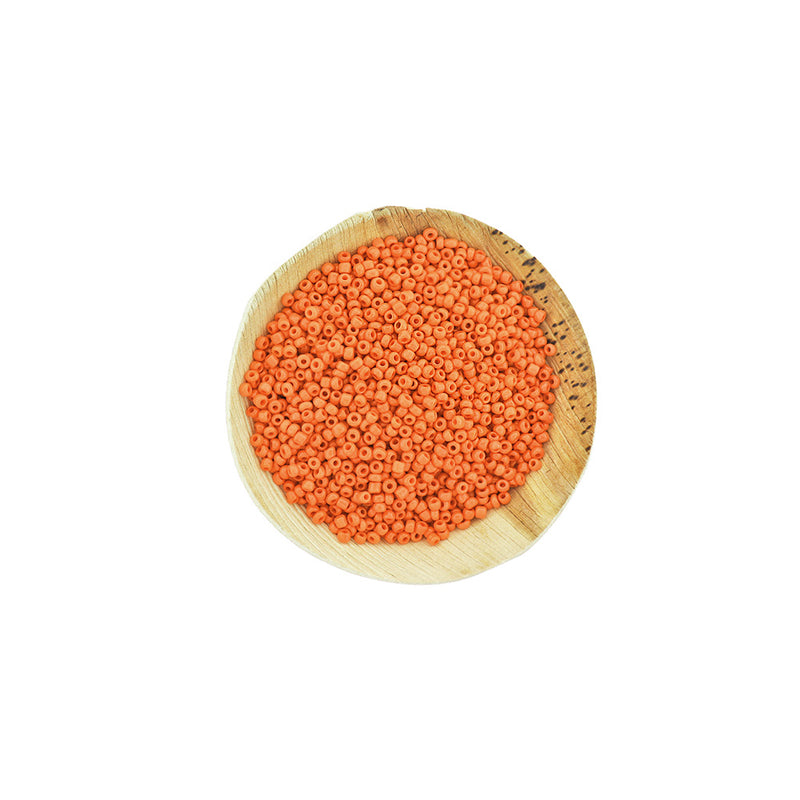 Perles de Verre Rocailles 8/0 3mm - Orange - 50g 1000 Perles - BD2251