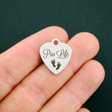 Pro Life Stainless Steel Charms - BFS011-0444