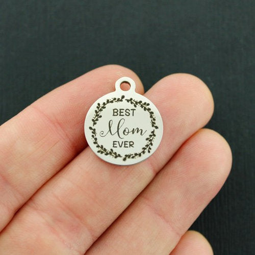 Best Mom Ever Stainless Steel Charms - BFS001-4467