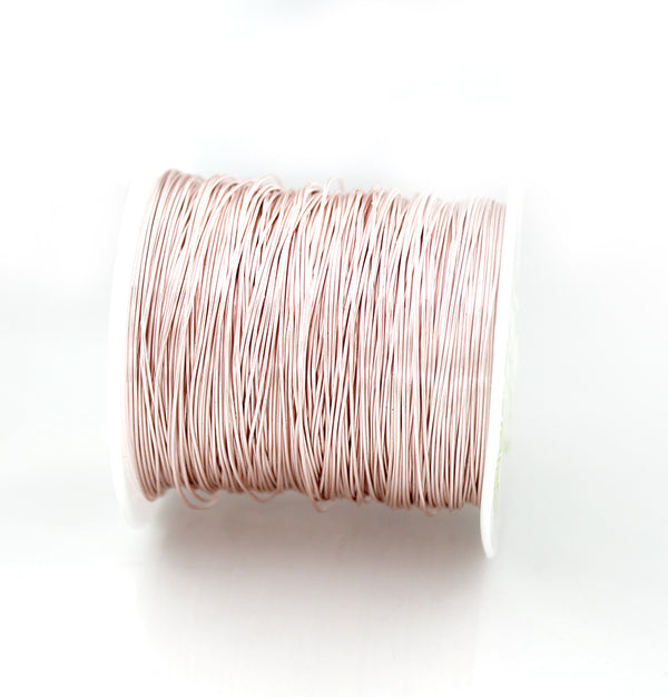 BULK Rose Gold Tone Craft Wire - Résistant au ternissement - Choisissez votre longueur - 0,5 mm - Options de prix de gros - Z987