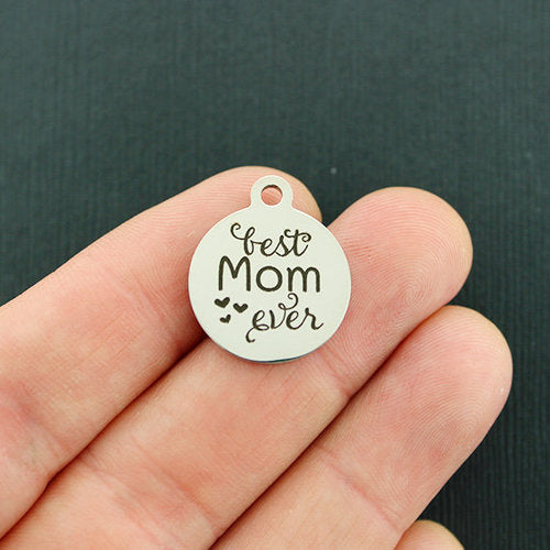 Best Mom Ever Stainless Steel Charms - BFS001-4572