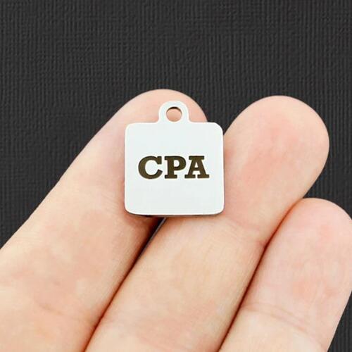 CPA Stainless Steel Charms - BFS013-4587