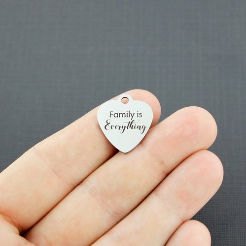 Family is Everything Stainless Steel Charms - BFS011-4597