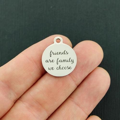 Friends Stainless Steel Charms - are family we choose - BFS001-4599