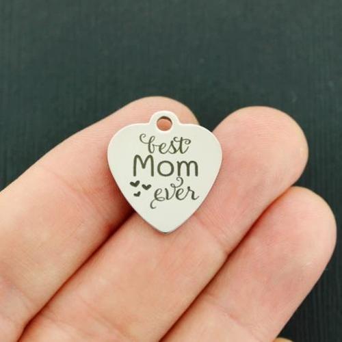 Best Mom Ever Stainless Steel Charms - BFS011-4600