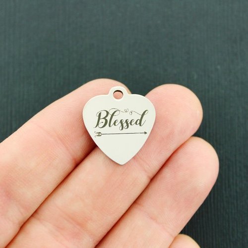 Blessed Stainless Steel Charms - BFS011-4625