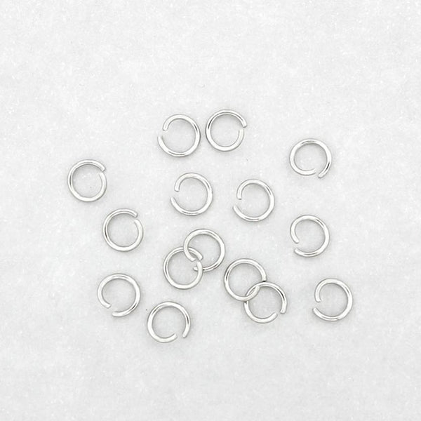 Anneaux en acier inoxydable 6 mm x 0,8 mm - Calibre 20 ouvert - 500 anneaux - SS061