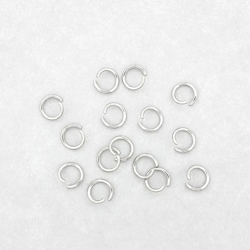 Anneaux en acier inoxydable 6 mm x 0,8 mm - Calibre 20 ouvert - 500 anneaux - SS061