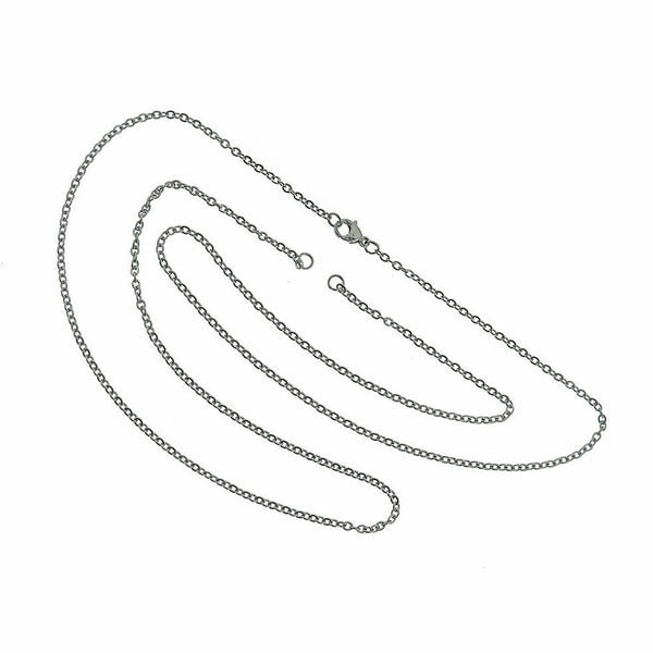 Collier de connecteur de chaîne de câble en acier inoxydable 28 "- 2 mm - 10 colliers - N621