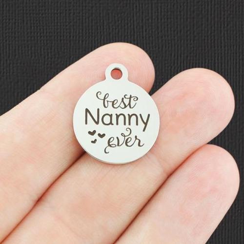 Best Nanny Ever Stainless Steel Charms - BFS001-4748