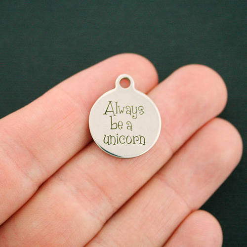 Always be a unicorn Stainless Steel Charms - BFS001-0476