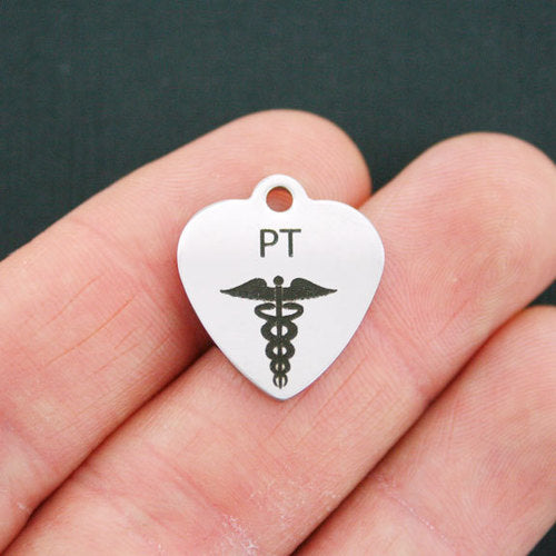 Physical Therapist PT Stainless Steel Charms - BFS011-0478
