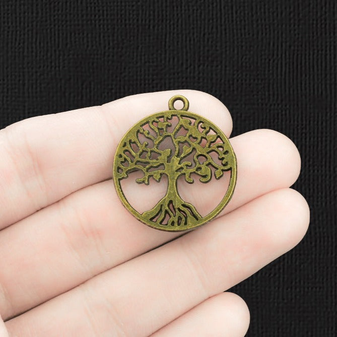 5 Tree of Life Antique Bronze Tone Charms - BC951