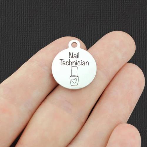 Nail Technician Stainless Steel Charms - BFS001-4970