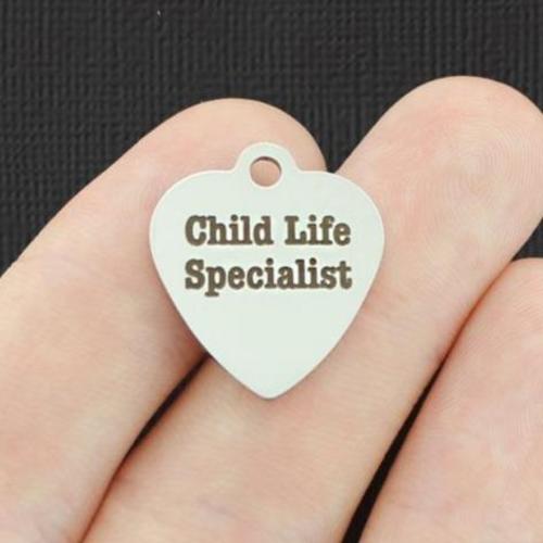 Child Life Specialist Stainless Steel Charms - BFS011-4971