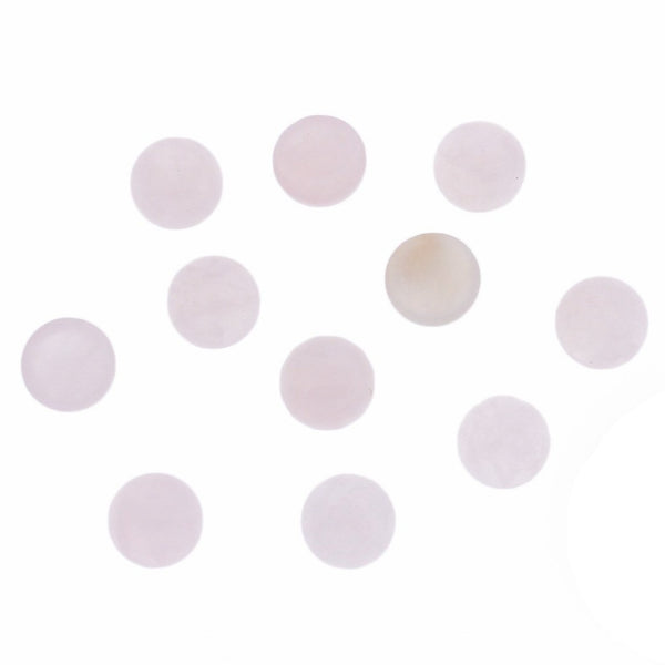 Cabochons en quartz rose naturel 8 mm - 4 pièces - CBD030