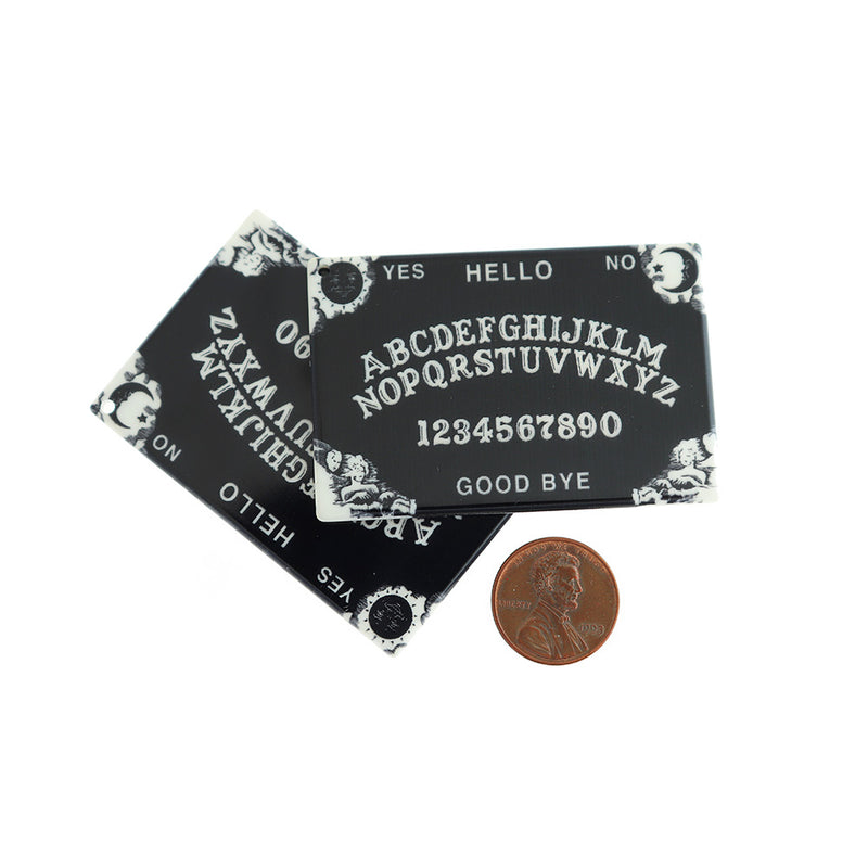 Ouija Board Acrylic Charm 2 Sided - Choose Your Color!