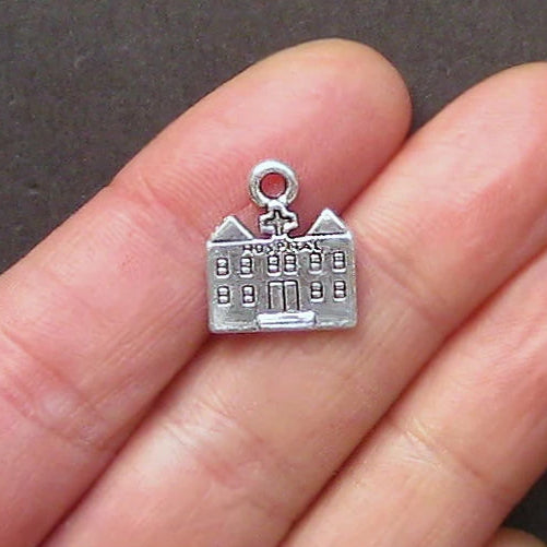5 Hospital Antique Silver Tone Charms - SC1346