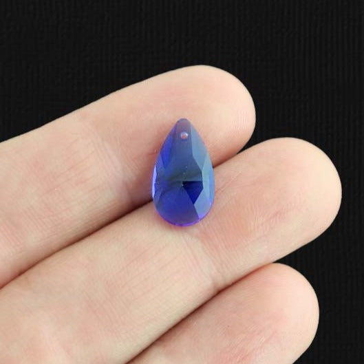 4 September Birthstone Glass Pendant Charms - Z103
