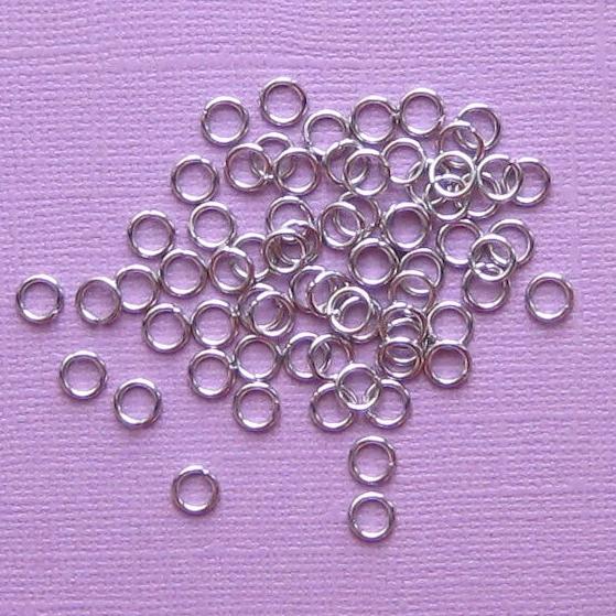 Stainless Steel Jump Rings 6mm x 0.9mm - Open 20 Gauge - 100 Rings - SS006