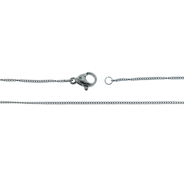 Collier Chaîne Gourmette Acier Inoxydable 20" - 1mm - 10 Colliers - N365