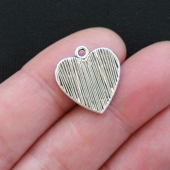 5 Baby Feet Antique Silver Tone Charms - SC2875