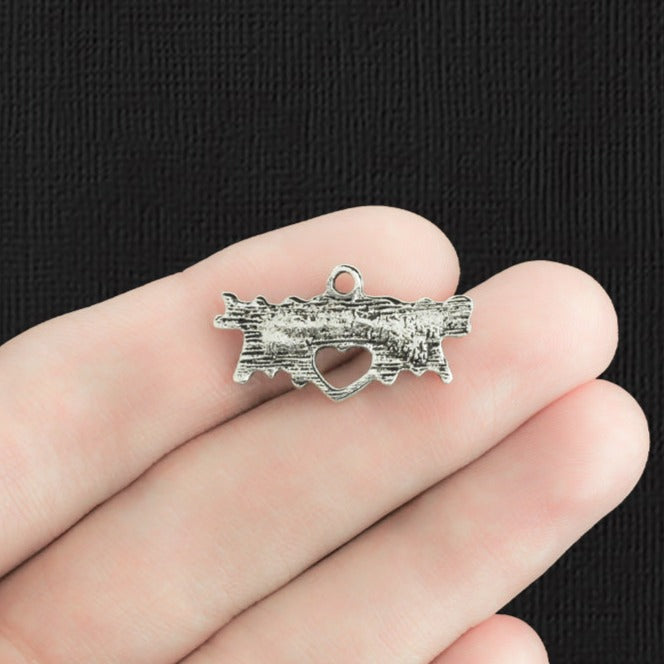 5 Baseball Mom Antique Silver Tone Charms - SC3323