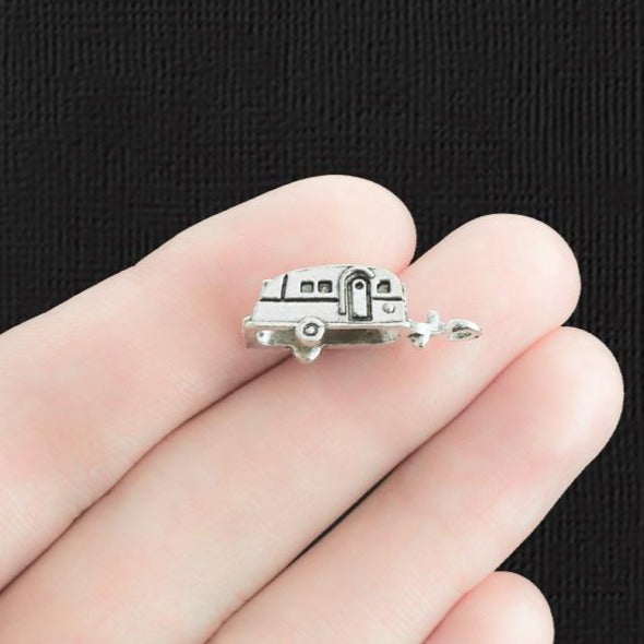 5 breloques ton argent antique Camper 3D - SC3002