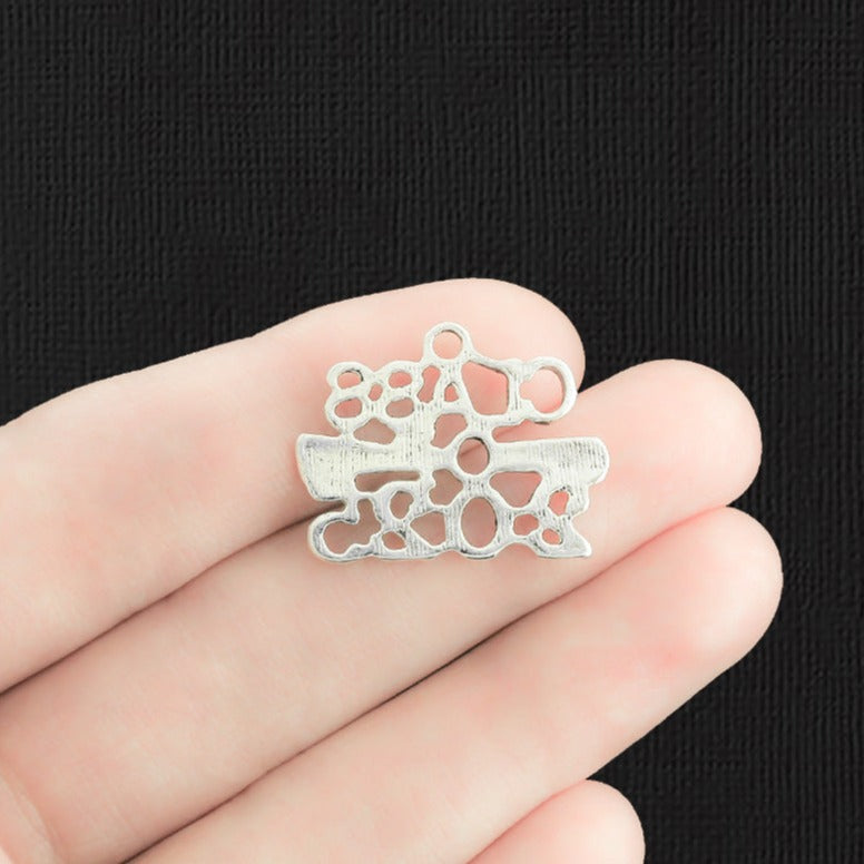 5 classe de 2025 Diplôme Antique Silver Tone Charms - SC1889