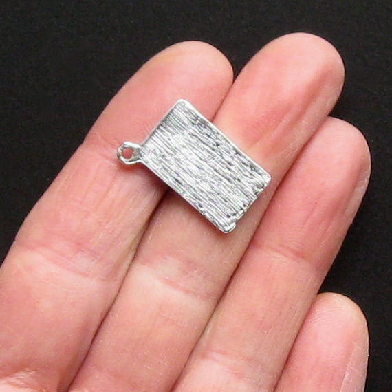 5 breloques argentées antiques de carte de crédit - SC1260