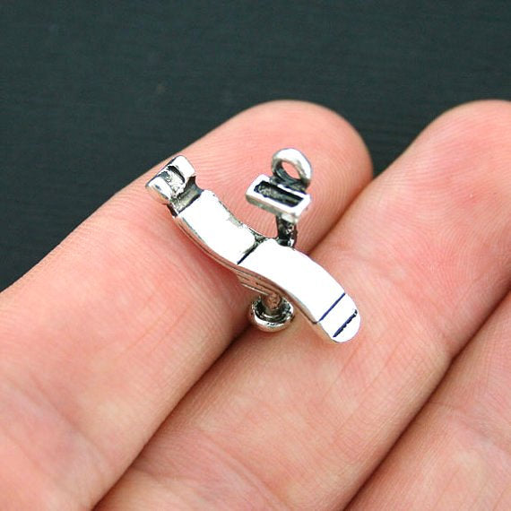 5 breloques de ton argent antique chaise de dentiste 3D - SC3901