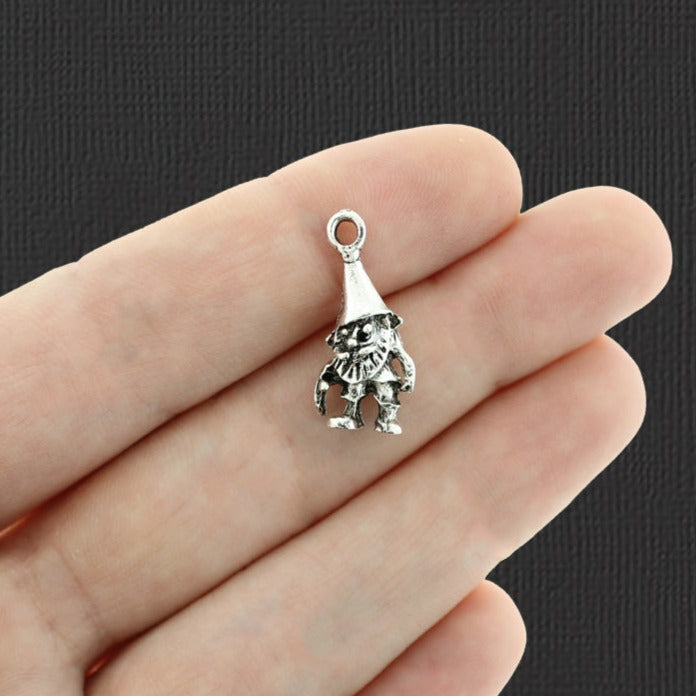 5 breloques de ton argent antique Gnome 3D - SC2201