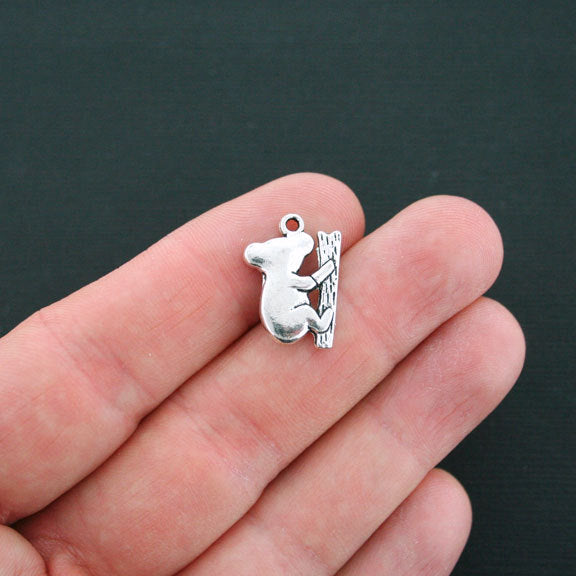 5 Koala Antique Silver Tone Charms - SC276