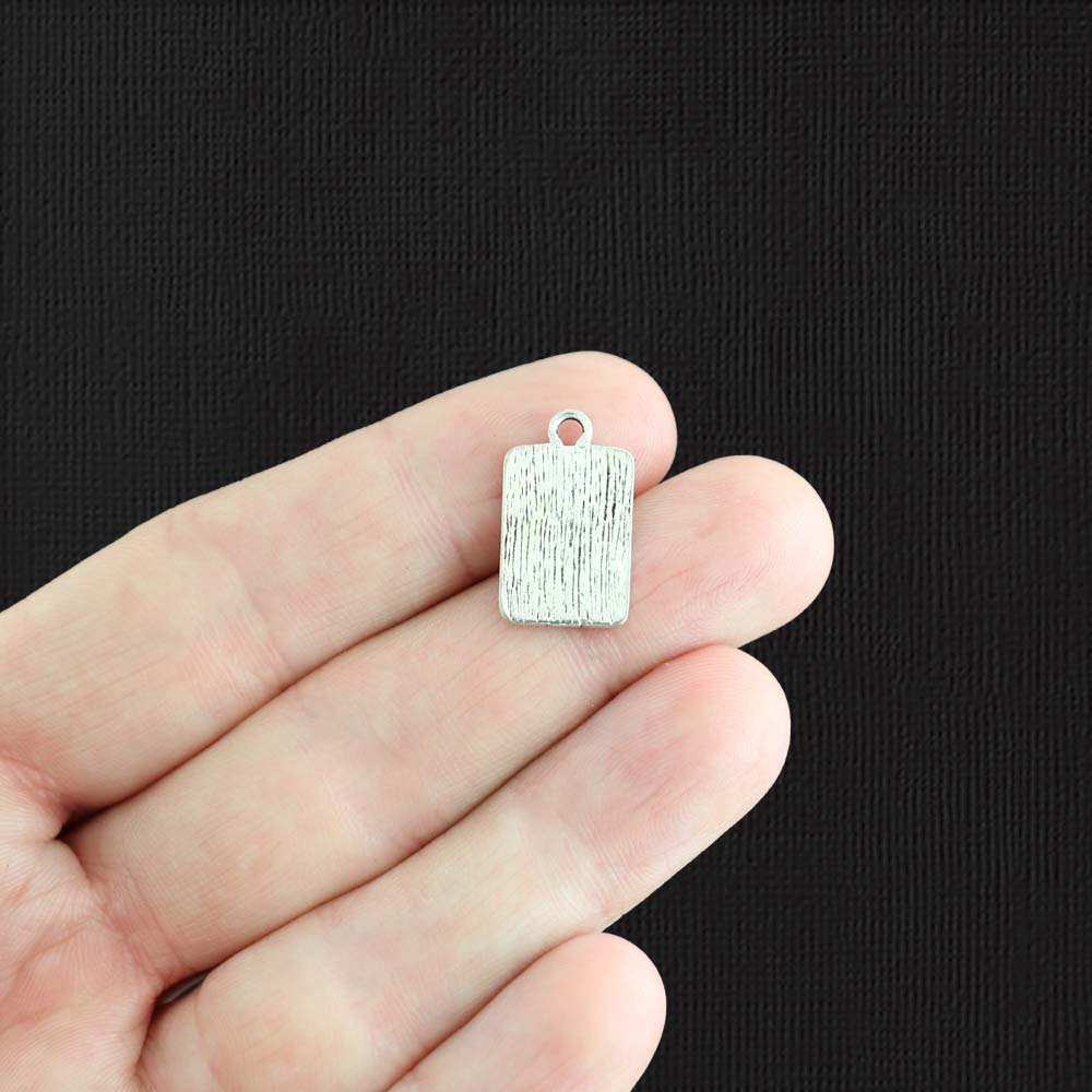 5 Sugar Antique Silver Tone Charms - SC1221