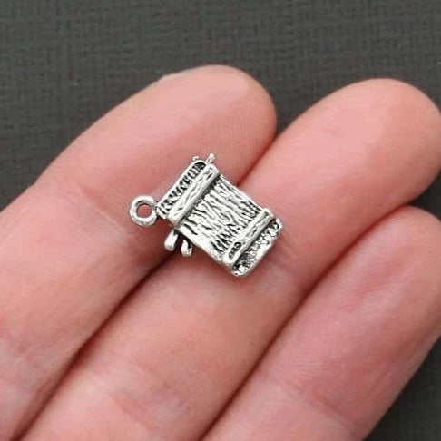 5 Sushi Antique Silver Tone Charms 3D - SC1800