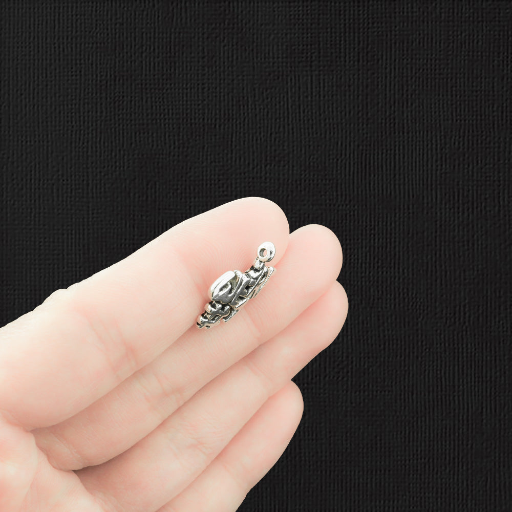 5 We're #1 Antique Silver Tone Charms - SC587