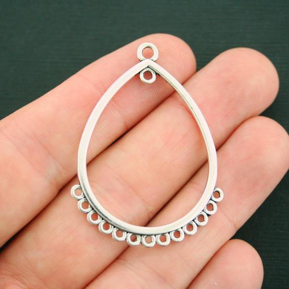 5 breloques de ton argent antique de connecteur de lustre - SC7377