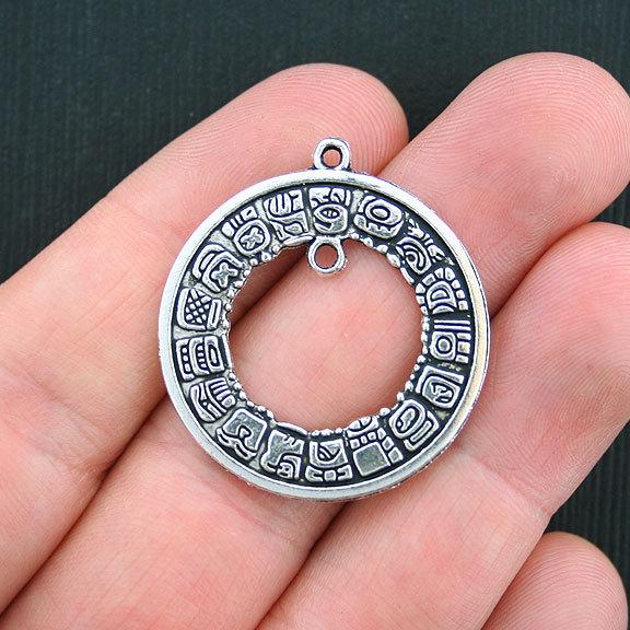 Connecteur à 5 cercles Antique Silver Tone Charms - SC3503