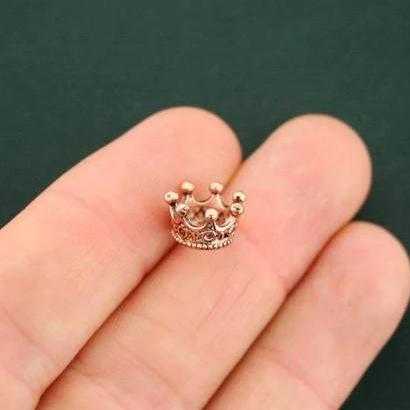 5 Crown Rose Gold Tone Charms 3D - GC1189
