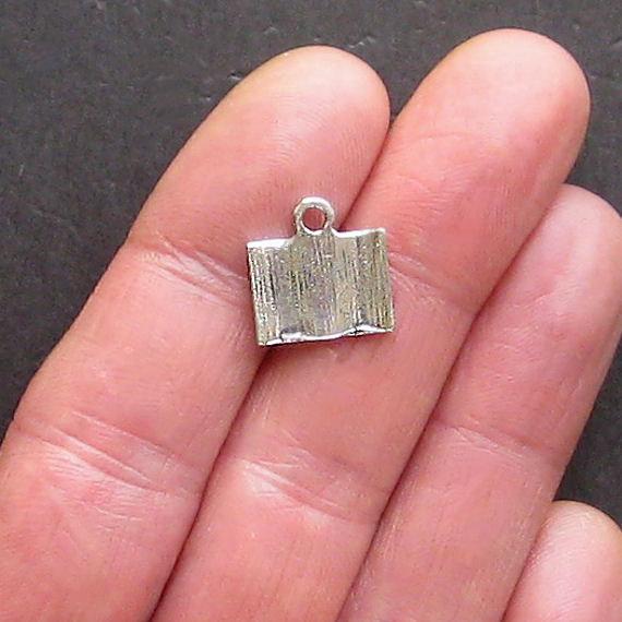 5 I Love To Read Antique Silver Tone Charms - SC1245