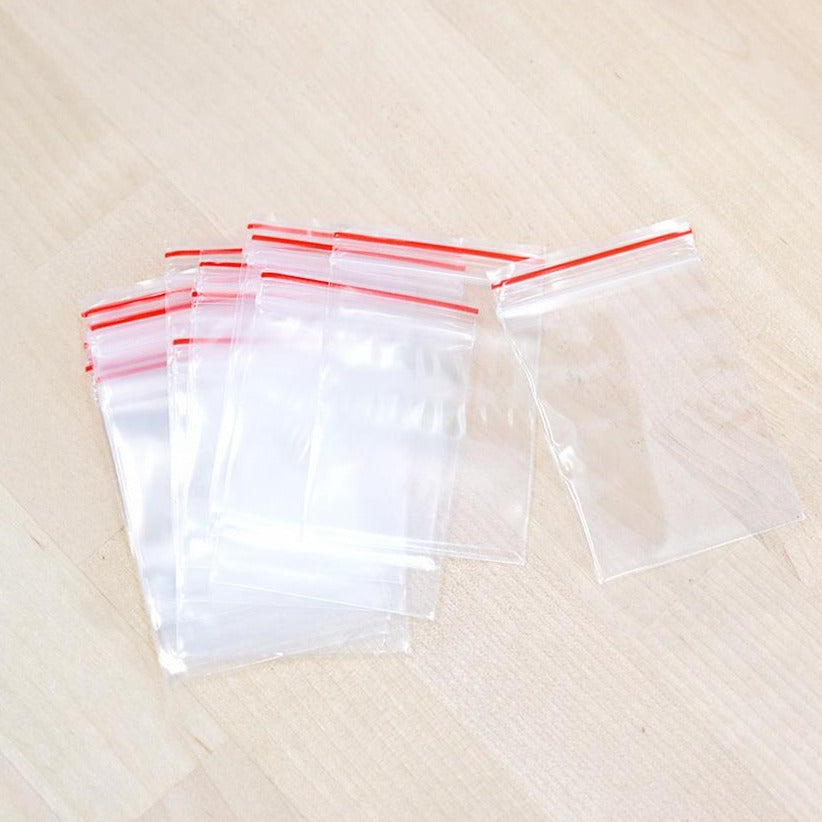 50 sacs en cellophane 60 mm x 40 mm fermeture éclair - TL040