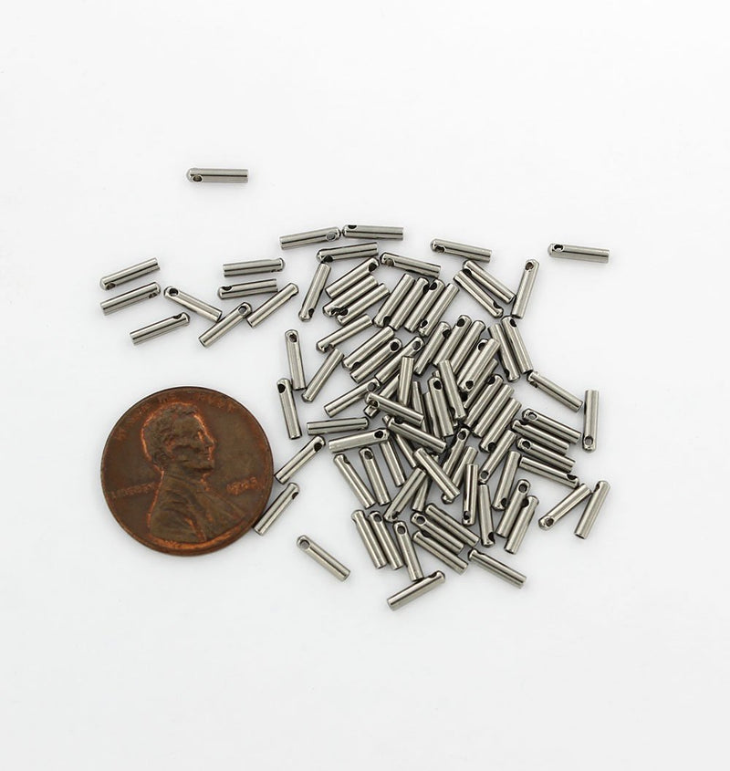 Extrémités de cordon en acier inoxydable - 7 mm x 1,5 mm - 50 pièces - FD391