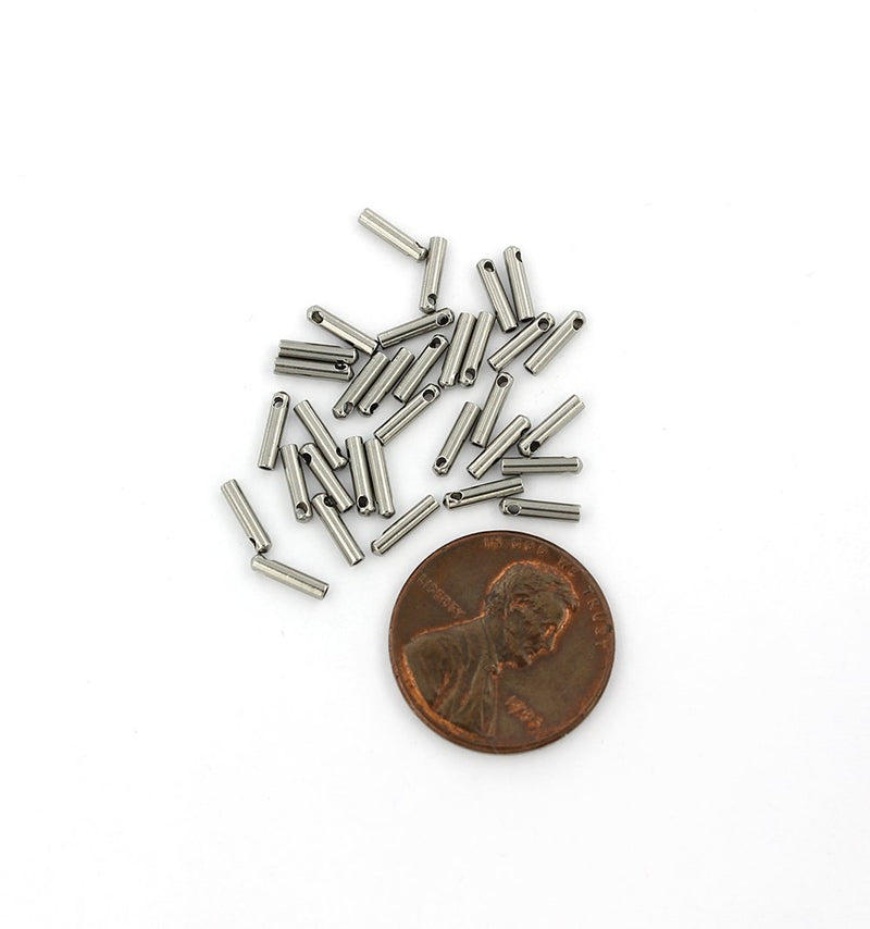 Extrémités de cordon en acier inoxydable - 7 mm x 1,5 mm - 50 pièces - FD391