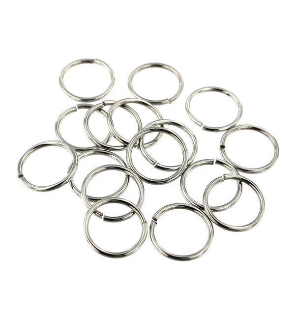 Stainless Steel Jump Rings 16mm x 1.5mm - Open 15 Gauge - 50 Rings - J163