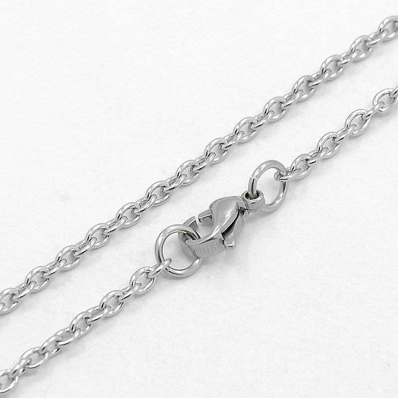 Stainless Steel Cable Chain Necklace 18" - 2mm - 5 Necklaces - N106
