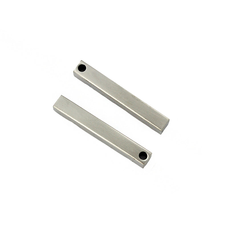 3D Drop Bar Stamping Blank - Stainless Steel - 35mm x 5mm - 1 Bar - FD616